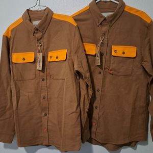 Duck Camp Mole Skin Hunting Camp Shirt Lot of 2. New. Size Medium.